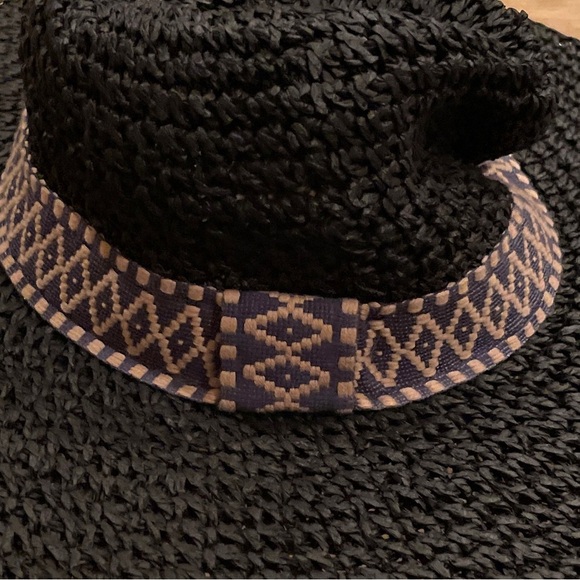 NWT Echo New York Raffia Packable Wide Brim Hat boho summer beach resort wear OS - Picture 2 of 10